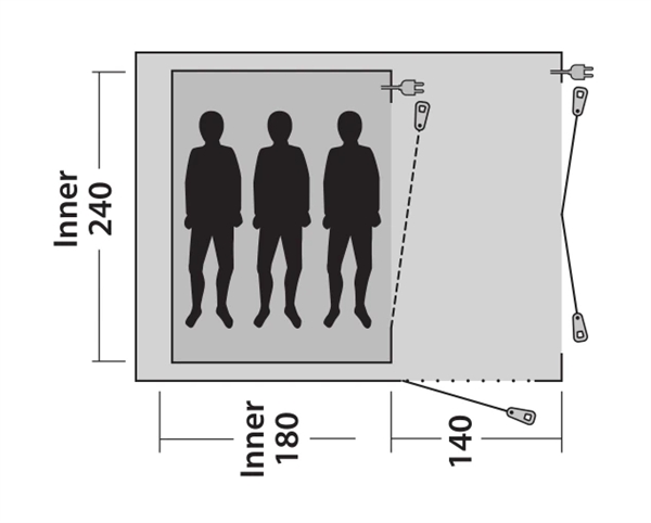 Outwell Arizona 3 kampangne